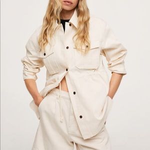 NWT Mango Chest Pocket Overshirt